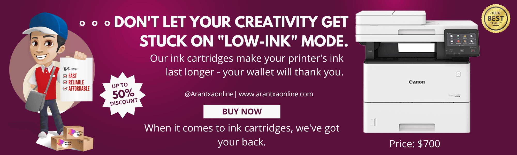 Don't Let Your Creativity Get Stuck On Low Ink Mode.-TonerGiant