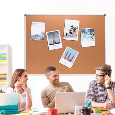 Cork Board(Aluminum frame,corrugated cardboard background )